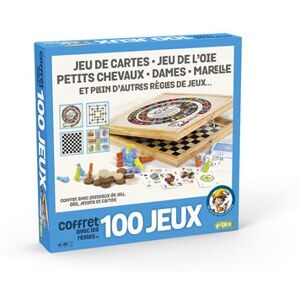 Coffret 100 jeux Cartamundi en bois - Publicité