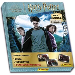 Carte à collectionner Panini Harry Potter Une année à Poudlard Coffret Album avec 18 pochettes et 3 cartes Édition Limitée Multicolore - Publicité