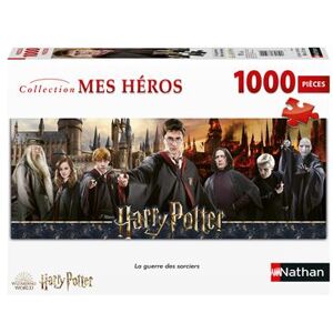 Puzzle 1000 pièces Nathan La guerre des sorciers Harry Potter Multicolore - Publicité