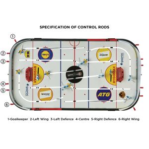 Stiga Control rod Hockey Game taille unique mixte