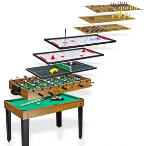 Dema Table multi-jeux 10 en 1 - Baby-foot / Billard / Ping-pong / Echecs - Publicité