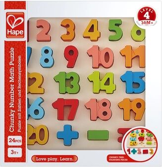 Hape Puzzle chiffres et calcul bois E1550