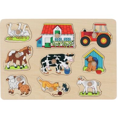 goki Puzzle ferme I, 9 pièces bois