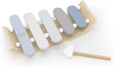 label label Xylophone enfant bois bleu