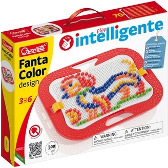 Quercetti Jeu de clous mosaïque FantaColor Design 300 pièces