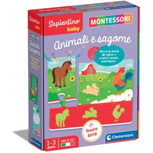 Clementoni Sapientino Montessori Animali e Sagome