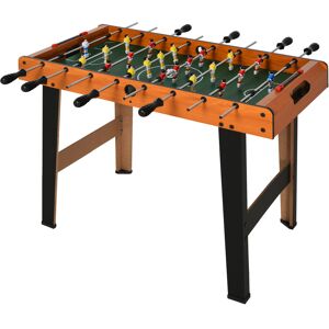 Homcom Calcio Balilla in Legno con 22 Giocatori in Formazione 3:4:3, 2 Palline e 2 Segnapunti Inclusi 84.5x40x61.2cm