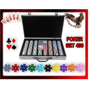 Arredo Casa Facile Set Professionale 400 Fiches/chip Pro Poker 11,5 Gr - Set Completo