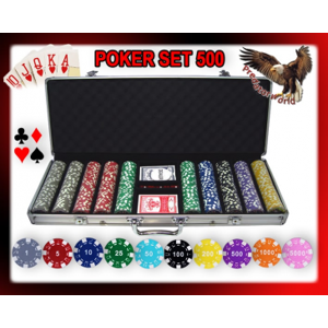 Arredo Casa Facile Set Professionale 500 Fiches/chip Pro Poker 11,5 Gr - Set Completo