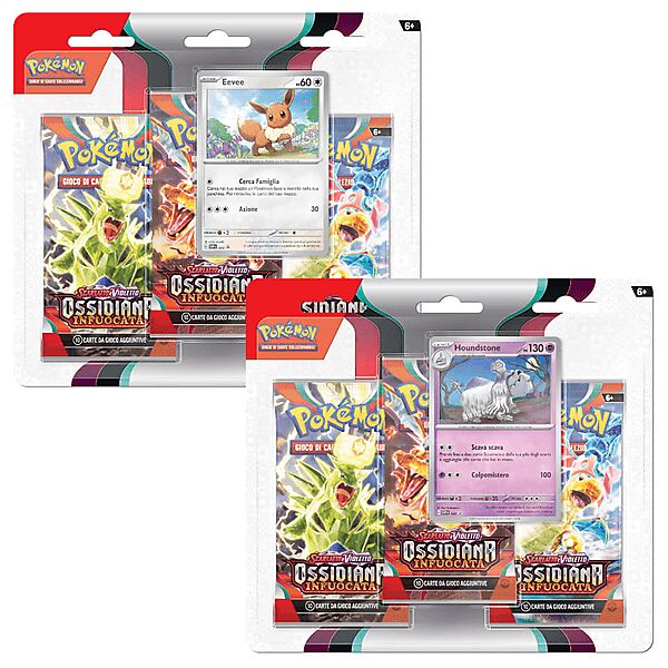 pokemon carte da gioco  3 pack sv03