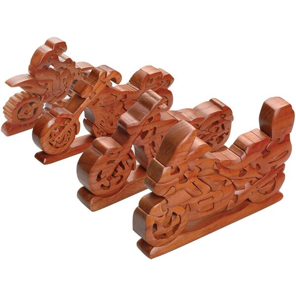 booster motorbike wood puzzle