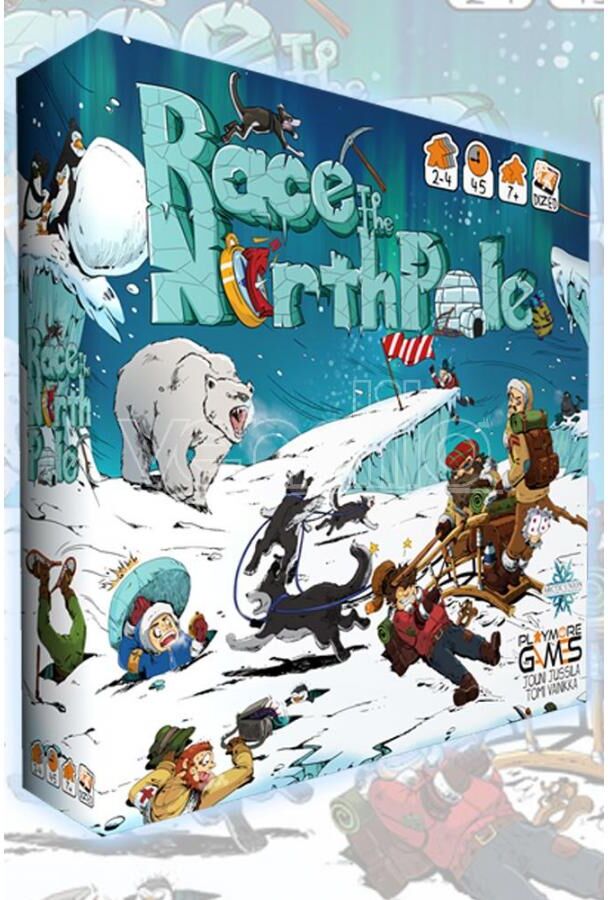 PLAYMORE GAMES Race To The North Pole Gioco Da Tavolo Multilingue