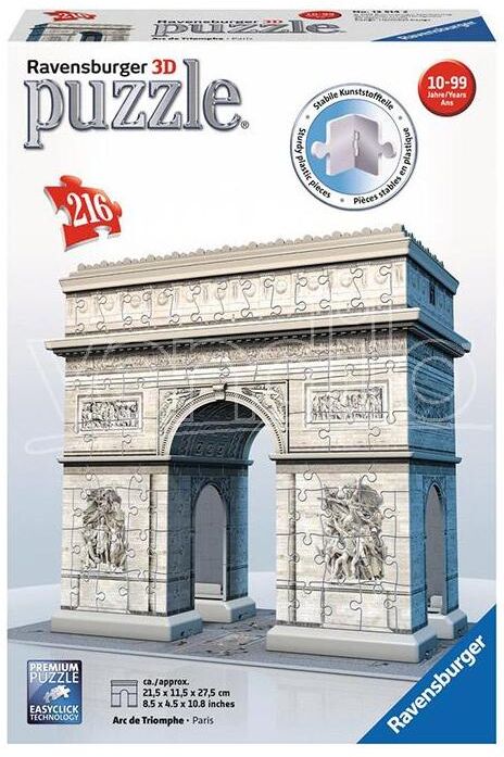 RAVENSBURGER : 3d Arco Di Trionfo Puzzle