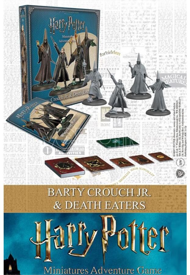 KNIGHT MODELS Harry Potter Barty Crouch Jr & Mangiamortes Wargame