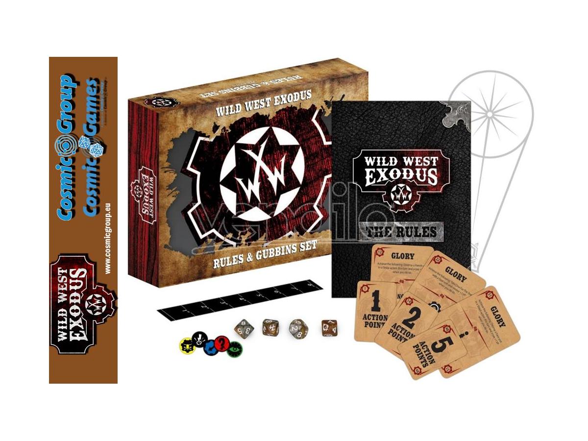 WARCRADLE STUDIOS Wwe Wild West Exodus Rules & Gubbins Set Gioco Da Tavolo