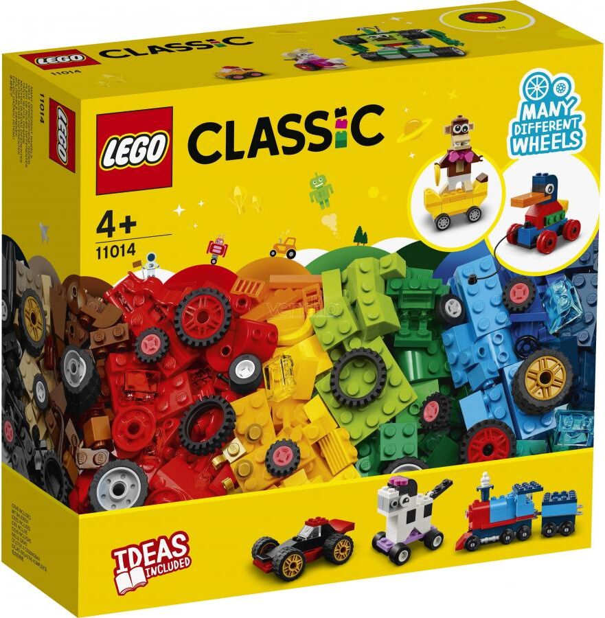 Lego Classic 11014 - Mattoncini E Ruote