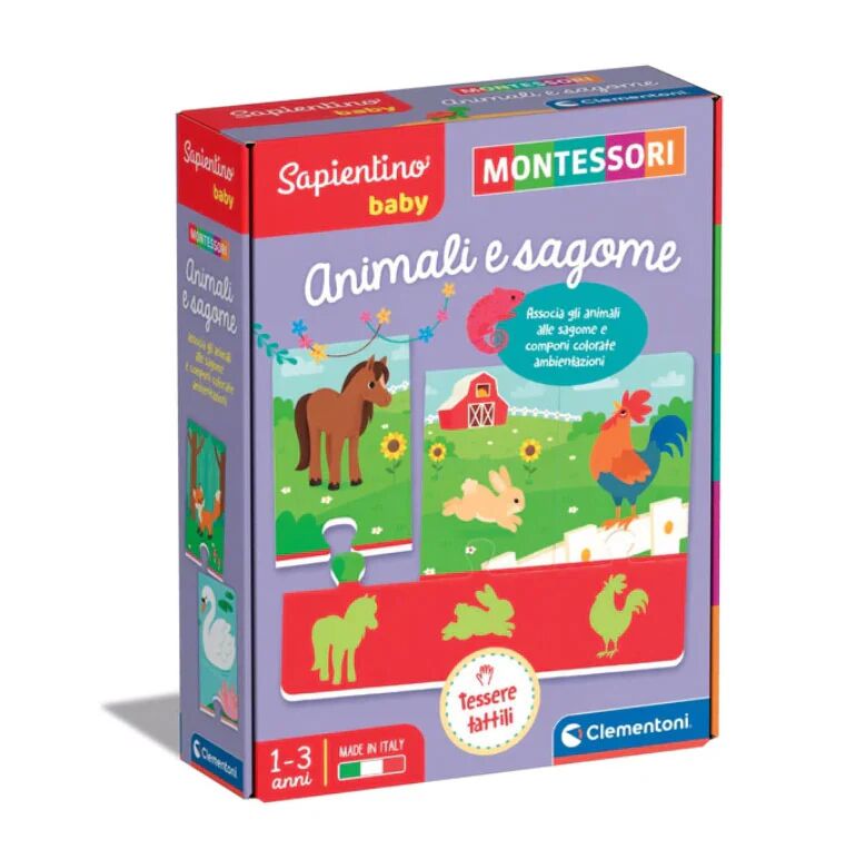 Clementoni Sapientino Montessori Animali e Sagome