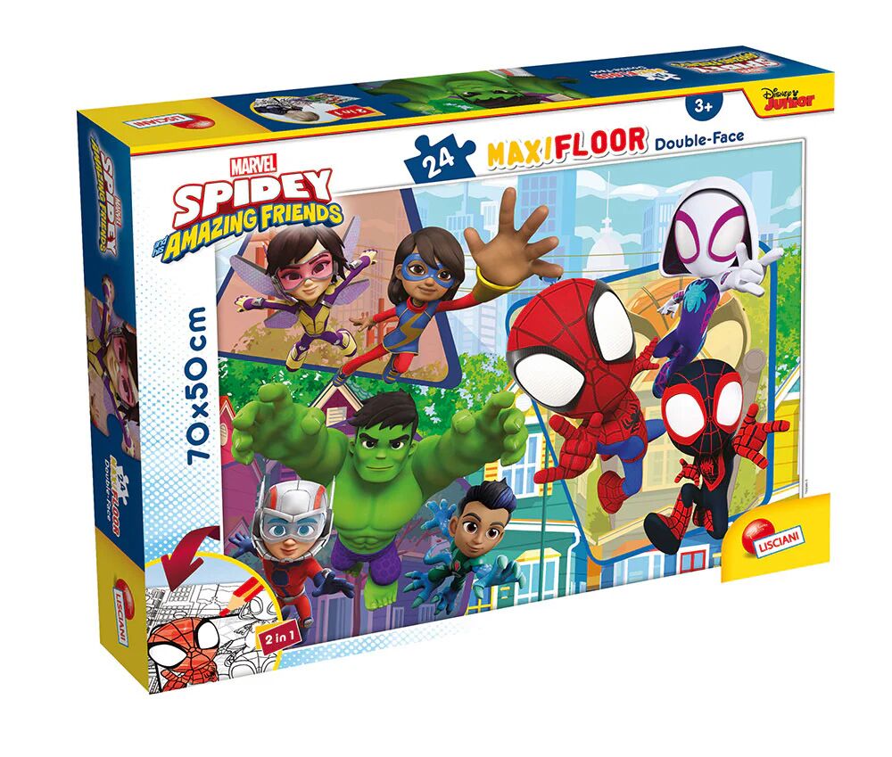 Liscianigiochi Marvel Puzzle Df Maxi Floor 24 Spidey