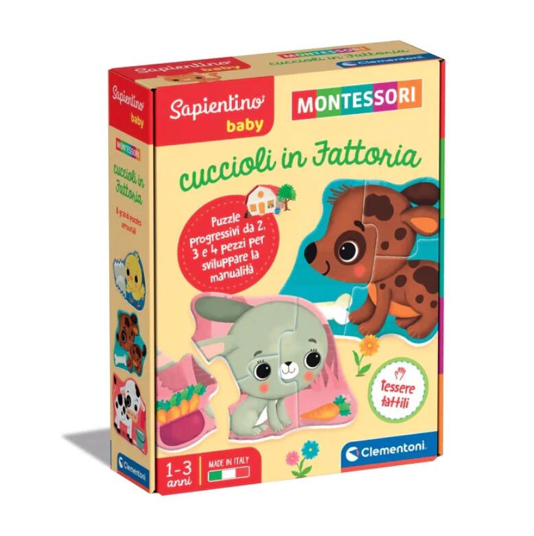 Clementoni Sapientino Montessori Cuccioli Fattoria