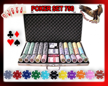 Arredo Casa Facile Set Professionale 750 Fiches/chip Pro Poker 11,5 Gr - Set Completo