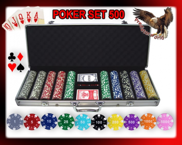 Arredo Casa Facile Set Professionale 500 Fiches/chip Pro Poker 11,5 Gr - Set Completo