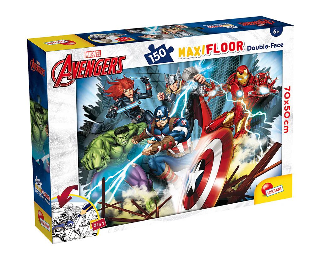 Liscianigiochi Marvel Puzzle Df Maxi Floor 150 Avengers