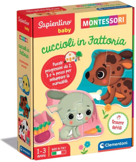 Clementoni Sapientino Montessori Cuccioli Fattoria