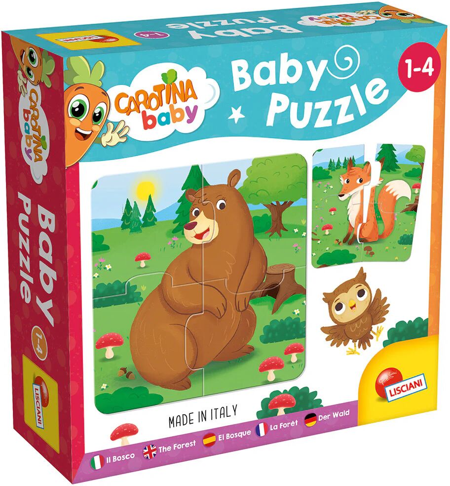 Liscianigiochi 80076 puzzle 4 pz Animali