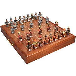 YOMMIOO Hars Karakter Modeling Chinese Schaakset, High-End Chinese Schaakspel Set Strategie Board Games Voor 2-Spelers Voor Volwassenenfamilie,E Gift