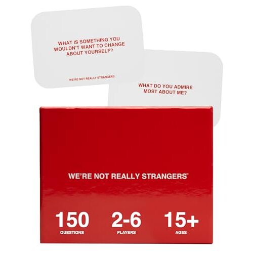 WE'RE NOT REALLY STRANGERS -kaartspel: een interactief kaartspel voor volwassenen en een ware ijsbreker.