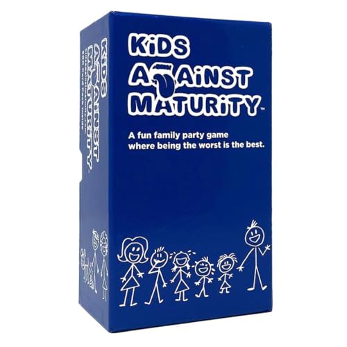 CReev Kids Against Maturity: kaartspel voor kinderen en gezinnen, kinderkaartspel, super leuk hilarisch voor familiefeest Game Night, een leuk familiekaartspel voor volwassenen