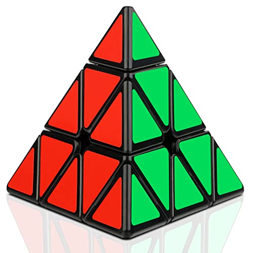 JOPHEK Magische Kubus Piramide, 3x3 Pyraminx Speedcube Magic Cube Puzzelspellen Voor Kinderen