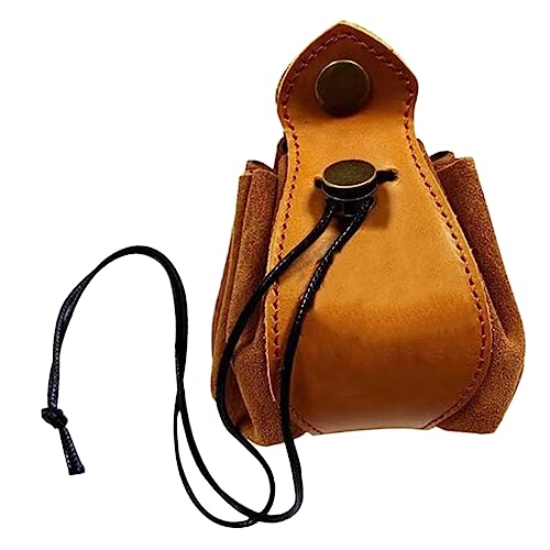 BESTonZON Dobbelstenen Opbergtas Dobbelstenen Houder Lederen Dobbelstenen Organizer Spel Dobbelstenen Zakje Dobbelstenen Speelgoed Tas Game Kralen Tas Vintage Dobbelstenen Tas Slijtvaste