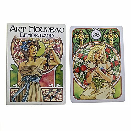 ChenYiCard Art Nouveau Lenormand Orakelkaarten,Art Nouveau Lenormand Oracle Cards,Tarot card,Family Game