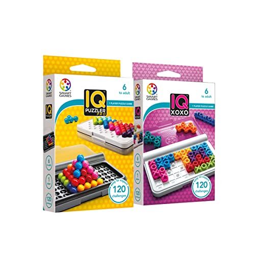 Ludilo Smart Games Iq Puzzler Pro + Iq XOXO   Bordspellen Kinderen 6 jaar   Educatieve Spellen 6 jaar   Logica Bordspel voor Kinderen   Kinderspellen