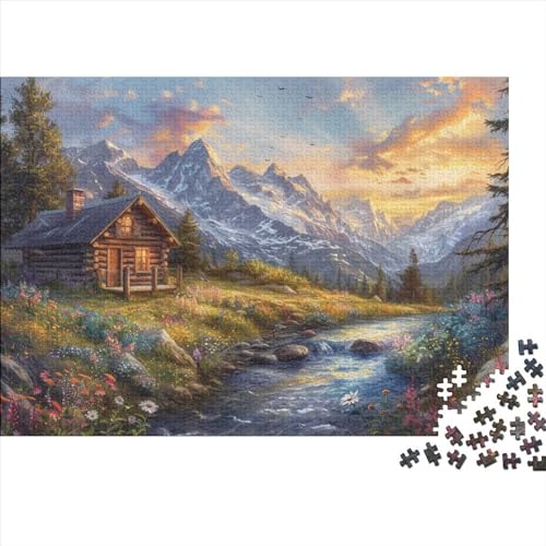 HAAPYILUO Puzzel 300 stukjes puzzel volwassenen educatief spel puzzel grote puzzels 300 stuks puzzel houten puzzels 300-delige houten uitdagende puzzel 300 stuks (40 x 28 cm)