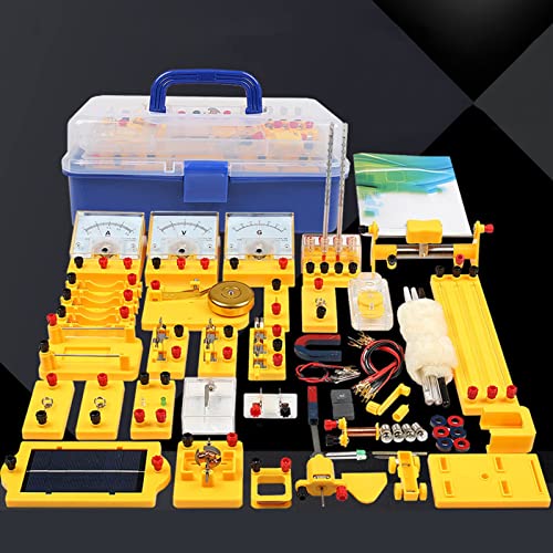 JKJZSALJ Natuurkunde Elektromagnetische Experiment Box, Junior High School Natuurkunde En Elektrische Experiment Apparatuur Set, Basis Natuurkunde Elektrische Circuit Leren Starter Kit