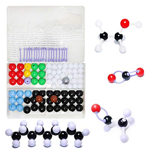 LINKTOR Chemie Moleculaire Model Kit, Studenten of Leraar Set voor Organische en Anorganische Chemie Leren, Motiveren Enthousiasme voor het Leren en Verhogen van Ruimte Verbeelding (190 Pack)