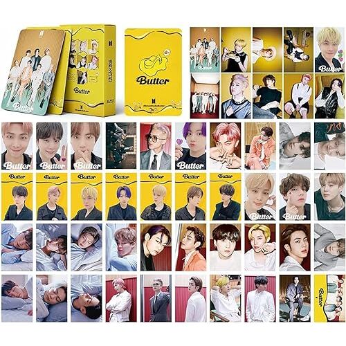 Musolaree BTS Lomo kaarten, 54 stuks, BTS Butter, nieuw album, kaarten, BTS 2021, mini-fotokaarten, BTS fotokaartset voor fans, cadeau