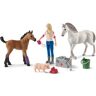 Schleich FARM WORLD Dierenarts op Bezoek bij Merrie en Veulen 42486