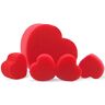 QHUCBAEG 5 stuks magische spons ballen close-up magische truc rood