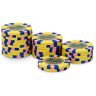 CASINO JOKER Rol met 25 chips, 1000, geel