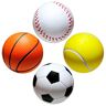 envami 4 x stressbal, stressbal, sensorisch stressspeelgoed, stressballen voor volwassenen, fidgetspeelgoed, stressvermindering, schuimballen, sport, 4 ontwerpen