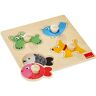 Goula Jumbo Spiele 53116, Holzpuzzle Haustiere: 4 Teile