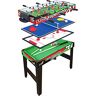 Sport One (tafelvoetbal, pong, karambola, hockey), tafel 4-in-1 mini 3vs3 tafeltennis, jongeren, uniseks, hout, eenheidsmaat