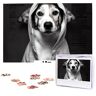KHiry Criminele hondenfoto's Puzzels, 1000 stukjes, gepersonaliseerde legpuzzels, foto's, puzzel voor familie, foto, puzzel voor volwassenen, bruiloft, verjaardag (74,9 x 50 cm)