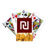no/no Valuta Symbool Israël Nieuwe Shekel ILS Gold Poker Speelkaart Classic Game