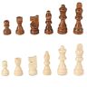 SXQYRD Schaakbordset, draagbare houten schaakstukken, magnetische houten schaakstukken alleen, 3 "King Figures Schaken spel pionnen beeldje stukken schaakstukken schaaksets