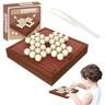 EACTEL Multi Bordspel Set, Houten Tafelblad Backgammon Solitaire Spel, Houten Solitaire Bordspel, Solitaire Bordspel Voor Salontafel, Bordspellen