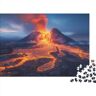 PMVCFRXA Vulkaanuitbarsting puzzel 300 stukjes puzzel voor volwassenen vulkaanuitbarsting houten puzzel decoraties 300 stuks (40 x 28 cm)